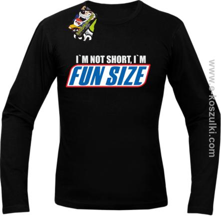I`m not short i`m FunSize - Longsleeve męski czarny 