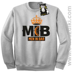 Men in bar - bluza dla barmana bez kaptura melanż
