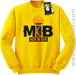 Men in bar - bluza dla barmana bez kaptura żółta
