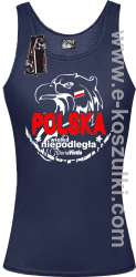 POLSKA WIELKA NIEPODLEGŁA - top damski granatowy