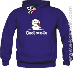 Cool Smile - bluza męska z kapturem - fioletowy