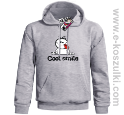 Cool Smile - bluza męska z kapturem - melanżowy