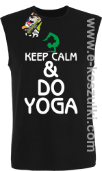 Keep Calm & DO YOGA - bezrękawnik męski czarny