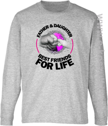 FATHER & daughter BEST FRIENDS FOR LIFE - longsleeve dziecięcy melanż 