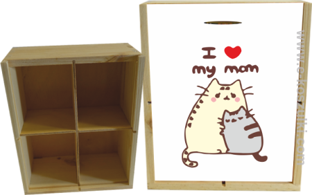 I love my Mom Two Sweety Cats - skrzynka ozdobna 