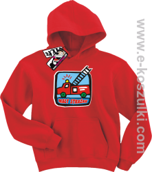 Wóz strażacki bluza dziecięca - czerwony