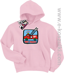 Wóz strażacki bluza dziecięca - różowy