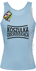 Koszulka Odchudzająca-Top damski błękitny