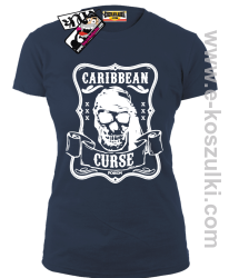 Caribbean Curse - koszulka damska - granatowy