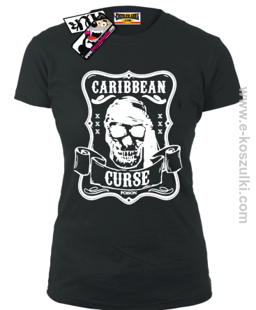 Caribbean Curse - koszulka damska - czarny