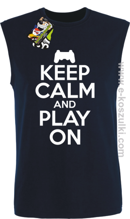 Keep calm and play on konsola - bezrękawnik męski