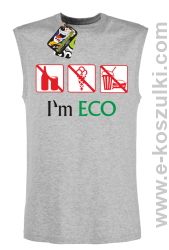 I'm ECO NO EAT - bezrękawnik męski melanż