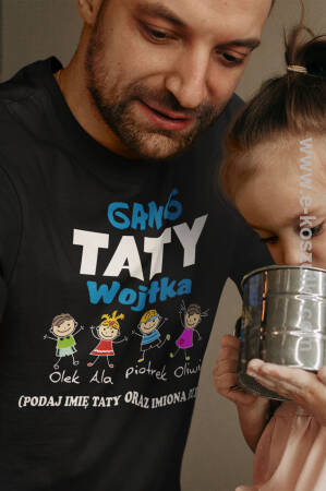 GANG Taty plus imiona dzieci - koszulka personalizowana z własnym nadrukiem