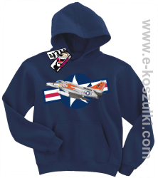 Air force one samolot wojskowy bluza dziecięca - granatowy