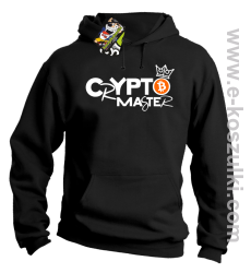 CryptoMaster CROWN - bluza męska z kapturem czarna