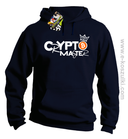 CryptoMaster CROWN - bluza męska z kapturem 