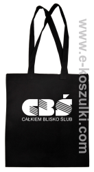 CBŚ - Całkiem Blisko Ślub - torba bawełniana czarny