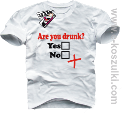 Are You Drunk - koszulka męska - biały