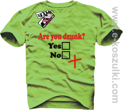 Are You Drunk - koszulka męska - kiwi