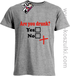 Are You Drunk - koszulka męska - melanżowy