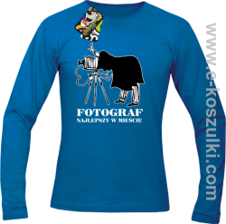Fotograf najlepszy w mieście - longsleeve męski niebieski