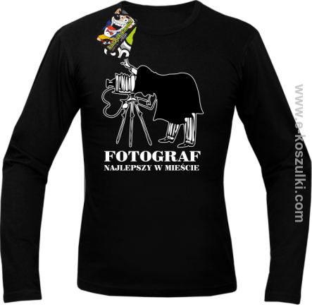 Fotograf najlepszy w mieście - longsleeve męski czarny