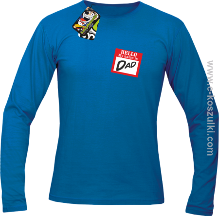 Hello my name is dad - longsleeve męski