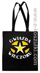 Gwiazda wieczoru - torba bawełniana czarna