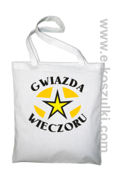 Gwiazda wieczoru - torba bawełniana biała
