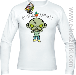 Halloween Cartoon Monsters - Longsleeve męski biały