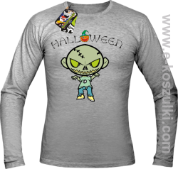 Halloween Cartoon Monsters - Longsleeve męski melanż