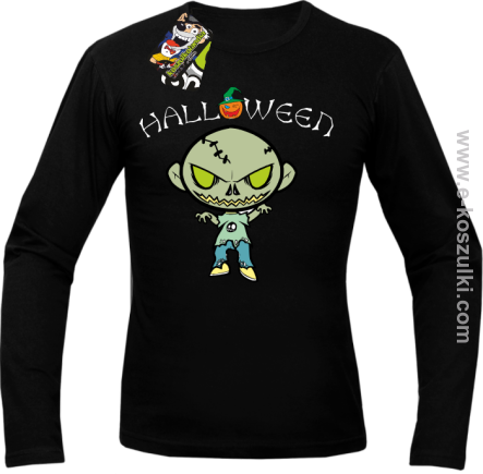 Halloween Cartoon Monsters - Longsleeve męski czarny