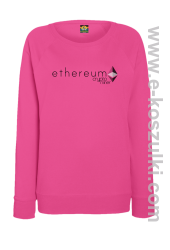 Ethereum CryptoMiner Symbol - bluza damska standard różowa