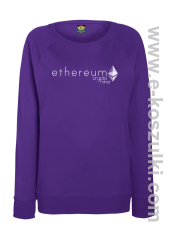 Ethereum CryptoMiner Symbol - bluza damska standard fioletowa