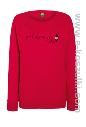 Ethereum CryptoMiner Symbol - bluza damska standard czerwona