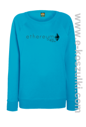 Ethereum CryptoMiner Symbol - bluza damska standard azure