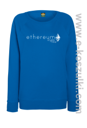 Ethereum CryptoMiner Symbol - bluza damska standard niebieska