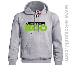 Jestem ECO - bluza męska z kapturem - melanżowy