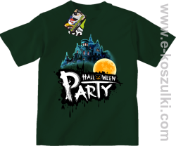 Halloween Party Moon Castle - koszulka dziecięca butelkowa