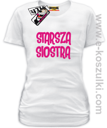 Starsza Siostra - koszulka damska - biały