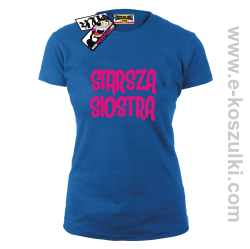Starsza Siostra - koszulka damska - niebieski
