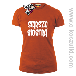 Starsza Siostra - koszulka damska - pomarańczowy