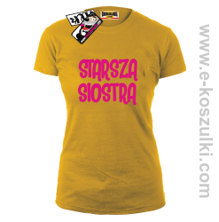 Starsza Siostra - koszulka damska - żółty