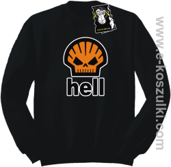 Hell - bluza z ciekawym nadrukiem bez kaptura czarna