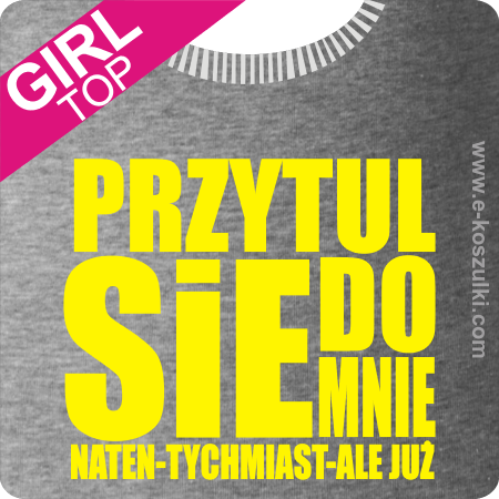 Przytul się do mnie - top z nadrukiem 