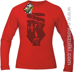 Skydiving aero SKY - longsleeve męski czerwony
