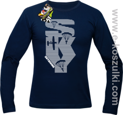 Skydiving aero SKY - longsleeve męski granatowy
