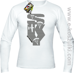 Skydiving aero SKY - longsleeve męski biały