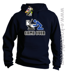 Game over po imprezie - bluza z kapturem granatowy