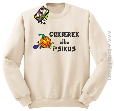 Cukierek albo psikus Halloween- bluza bez kaptura